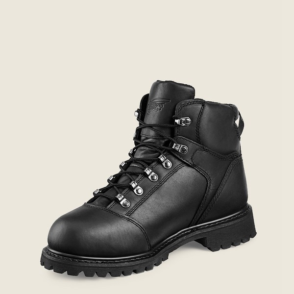 Mens Red Wing Truwelt - 6-inch Waterproof Toe - Safety Boots Black - NOJ460273